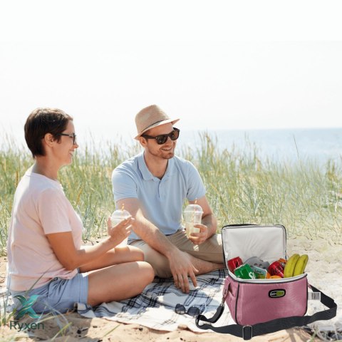 Torba lunchowa Kamai Gio Style na ramię, pastelowy róż, pojemność 7L Giostyle