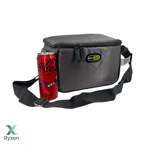 Torba lunchowa Kamai Gio Style na ramię, pastelowy szary, pojemność 7L Giostyle
