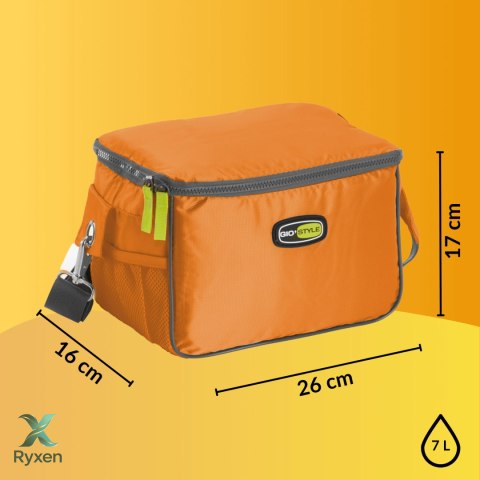 Torba lunchowa Kamai Gio Style na ramię, pomarańczowa, pojemność 7L Giostyle
