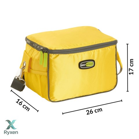 Torba lunchowa Kamai Gio Style na ramię, żółta, pojemność 7L Giostyle