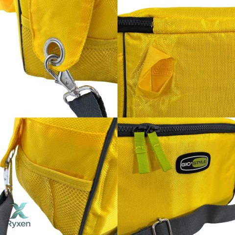 Torba lunchowa Kamai Gio Style na ramię, żółta, pojemność 7L Giostyle