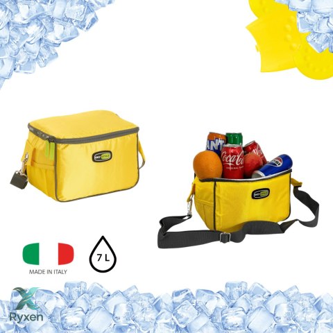 Torba lunchowa Kamai Gio Style na ramię, żółta, pojemność 7L Giostyle