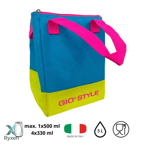 Torba lunchowa Kamai Gio Style, w kolorze błękitnym, pojemność 5L Giostyle