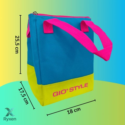 Torba lunchowa Kamai Gio Style, w kolorze błękitnym, pojemność 5L Giostyle