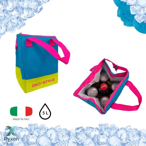 Torba lunchowa Kamai Gio Style, w kolorze błękitnym, pojemność 5L Giostyle