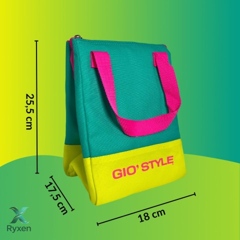 Torba lunchowa Kamai Gio Style, w kolorze seledynowym, pojemność 5L Giostyle