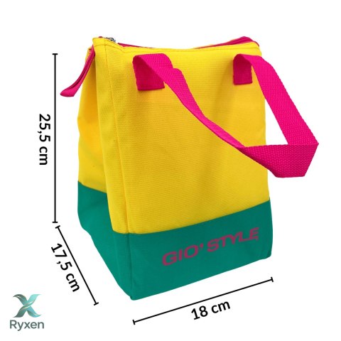 Torba lunchowa Kamai Gio Style, w kolorze żółtym, pojemność 5L Giostyle