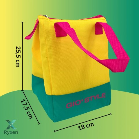 Torba lunchowa Kamai Gio Style, w kolorze żółtym, pojemność 5L Giostyle