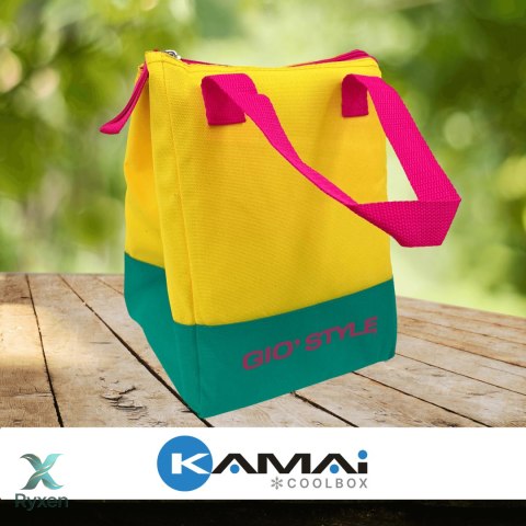 Torba lunchowa Kamai Gio Style, w kolorze żółtym, pojemność 5L Giostyle