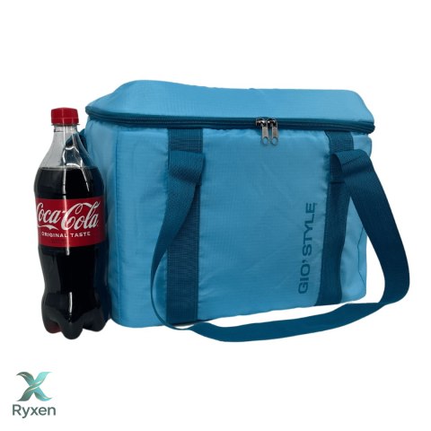 Torba termiczna Kamai Gio Style na ramię, niebieska, z kieszenią boczną i uchwytem do noszenia, pojemność 30L Giostyle