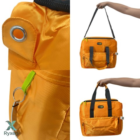 Torba termiczna Kamai Gio Style na ramię, pomarańczowa, z kieszeniami i rączką do noszenia, pojemność 33L Giostyle