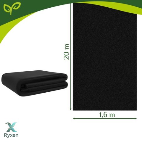 Agrowłóknina czarna 1,6x20m 50g/m2 Gardlov GARDLOV