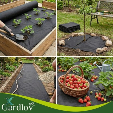Agrowłóknina czarna 1,6x20m 50g/m2 Gardlov GARDLOV