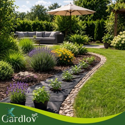 Agrowłóknina czarna 1,6x20m 50g/m2 Gardlov GARDLOV