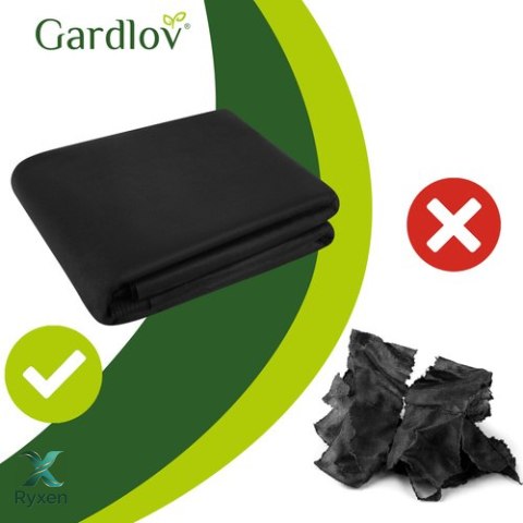 Agrowłóknina czarna 1,6x20m 50g/m2 Gardlov GARDLOV