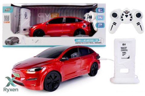 Auto r/c ze stacją ładowania czerwone ARTYK