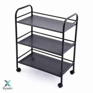 DA679 Wózek stolik na kółkach czarny 50x30x75 ATL