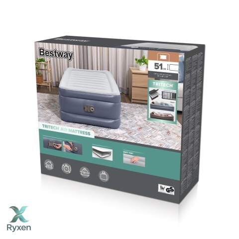 Dmuchany Materac Z Pompką 191 x 97 x 51 cm Bestway 6713G BESTWAY