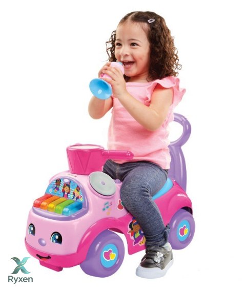 Fisher price jeździk muzyczna parada różowy PULIO