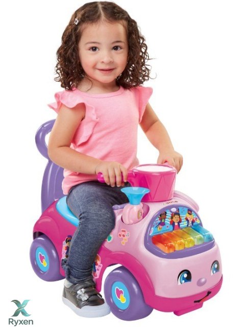 Fisher price jeździk muzyczna parada różowy PULIO