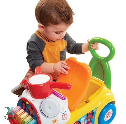 Fisher price jeździk muzyczna parada żółty PULIO