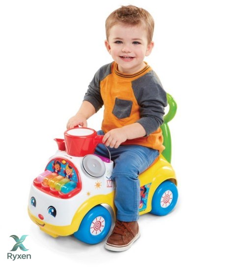 Fisher price jeździk muzyczna parada żółty PULIO