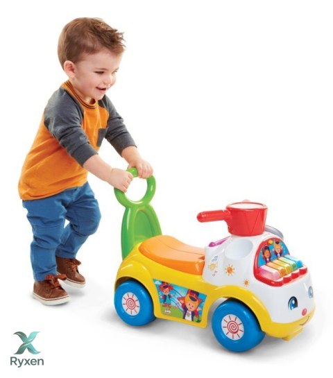 Fisher price jeździk muzyczna parada żółty PULIO