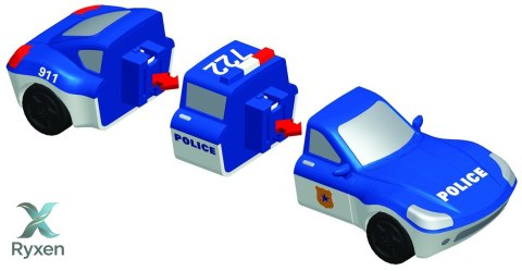 Malblo magnetyczne pojazdy policyjne MALIK