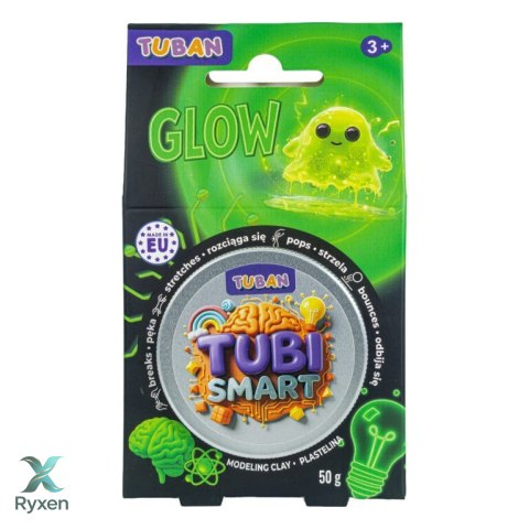 Plastelina tubi smart - glow 50g TUBAN