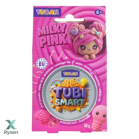 Plastelina tubi smart - milky pink 50g TUBAN