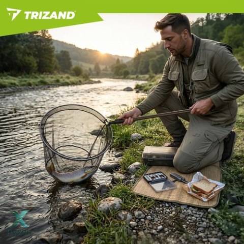 Podbierak wędkarski teleskopowy 335cm Trizand TRIZAND