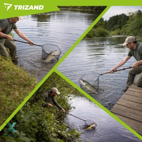 Podbierak wędkarski teleskopowy 335cm Trizand TRIZAND