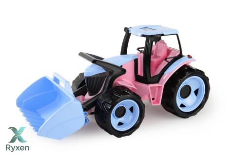 Pojazd traktor z łyżką w pudełku 62 cm, różowy LENA