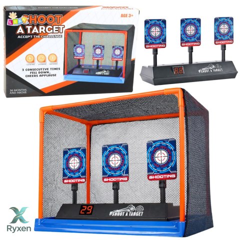 Tarcza Elektroniczna Do Strzelania Cyfrowy Licznik LCD Siatka Ruchome Cele LEAN TOYS