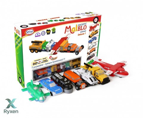 Zestaw malblo magnetyczne pojazdy deluxe 1 MALIK