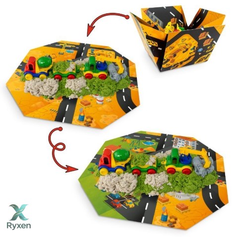 Zestaw piasek dynamiczny i fluffy - plac budowy TUBAN