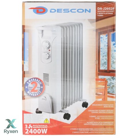 Grzejnik olejowy 2000w+nawiew 400w Dedra