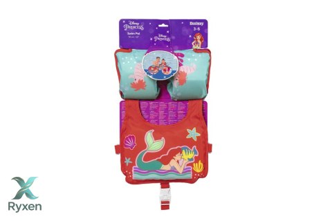 Kamizelka Rękawki Do Nauki Pływania Disney Princess Syrenka Bestway 9101I BESTWAY
