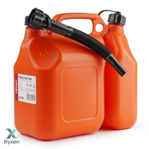Kanister plastikowy dwukomorowy 6l + 2,5l amio-03208 AMiO