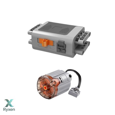Klocki Konstrukcyjne Tor Na Kulki Z Silnikiem Elektrycznym 2520 el. LEAN TOYS
