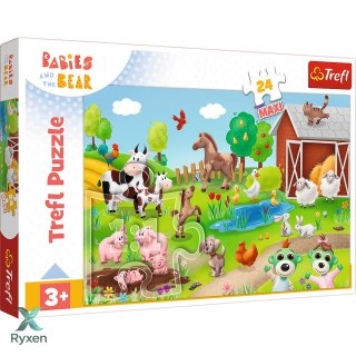 Puzzle - 24 maxi - Zwierzęta - Trefl 14372 TREFL PUZZLE