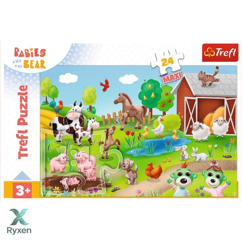 Puzzle - 24 maxi - Zwierzęta - Trefl 14372 TREFL PUZZLE