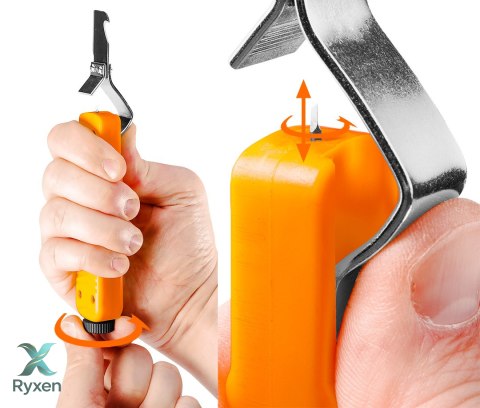 Ściągacz izolacji przewodów okrągłych z hakiem 8 - 28 mm NEO TOOLS