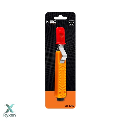 Ściągacz izolacji przewodów okrągłych z hakiem 8 - 28 mm NEO TOOLS