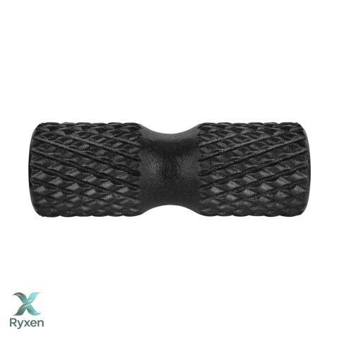 Wałek do masażu z wypustkami, roller 15x42cm, kolor czarny, materiał EPP, REBEL ACTIVE Rebel