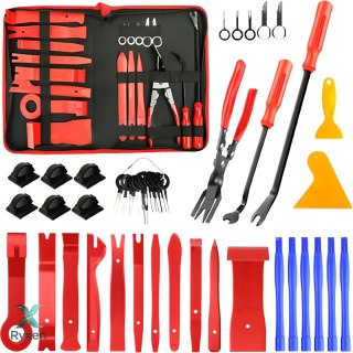 Dźwignie ściągacze demontażu tapicerki spinek 45el -m094 czerwone etui RTO