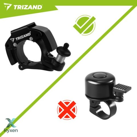 Dzwonek do roweru mechaniczny 7,5x4,5x2cm Trizand TRIZAND