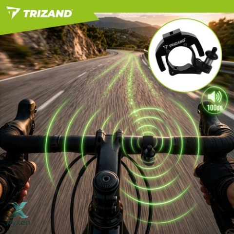 Dzwonek do roweru mechaniczny 7,5x4,5x2cm Trizand TRIZAND