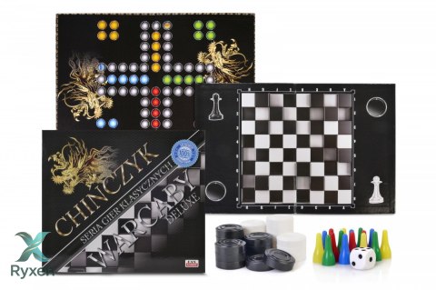 Gra klasyczna 2w1 chińczyk-warcaby deluxe ARTYK