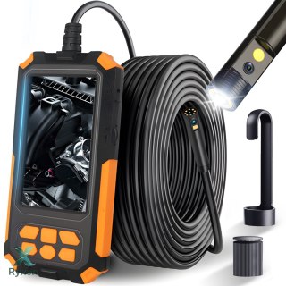 Kamera inspekcyjna duo endoskop 5m 9led 2xfull hd warsztatowa dwie kamery - e696 RTO